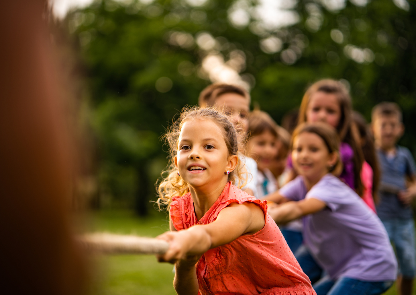 children's game in the park